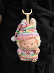 Handmade Labubu Clothes Stripe Outfits Have a Seat Vinyl Series