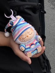 Handmade Labubu Clothes Stripe Outfits Have a Seat Vinyl Series