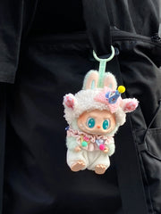 Handmade Labubu Clothes Party Sheep Outfits Have a Seat Vinyl Series