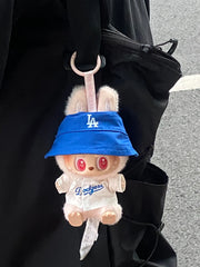 Handmade Labubu Clothes Baseball Cap Outfits Have a Seat Vinyl Series