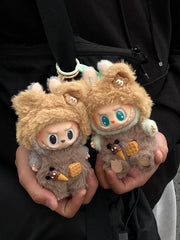 Handmade Labubu Clothes Bear Set Outfits Have a Seat Vinyl Series