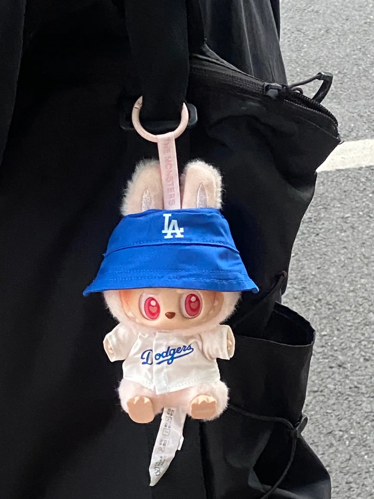 Handmade Labubu Clothes Baseball Cap Outfits Have a Seat Vinyl Series